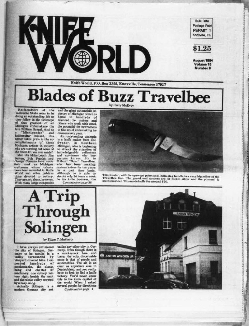 Knife World August 1984 Issue (Hard Copy)
