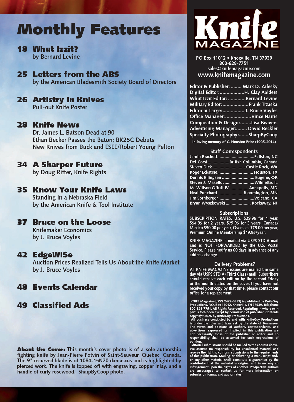 Knife Magazine Aug 2026 Issue Hard Copy - Image 3
