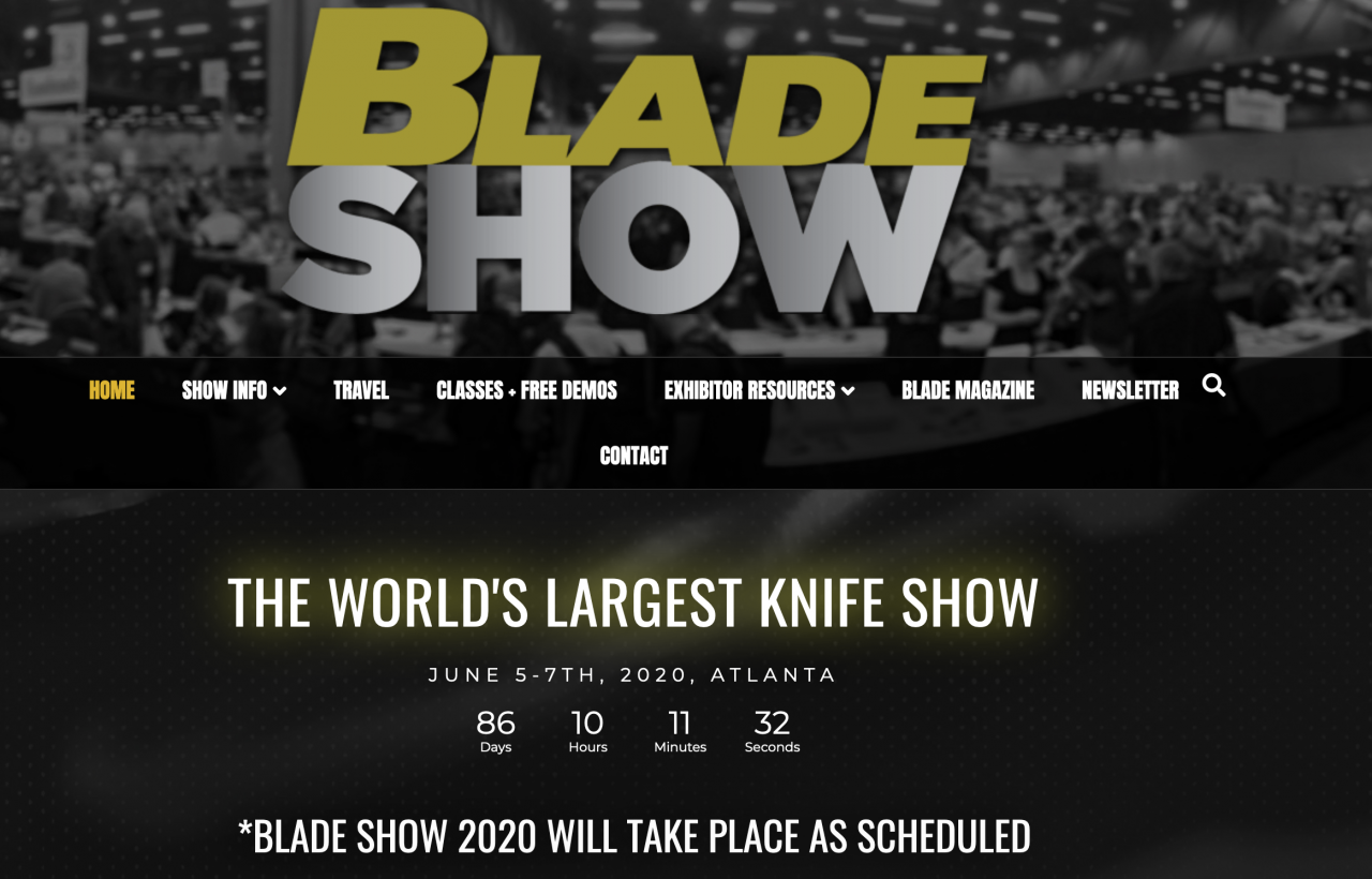 Blade Show Coronavirus