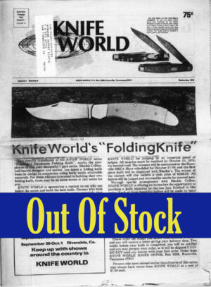 Knife World September 1978 Issue (Hard Copy)