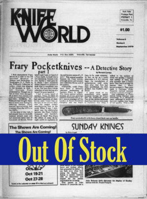 Knife World September 1979 Issue (Hard Copy)