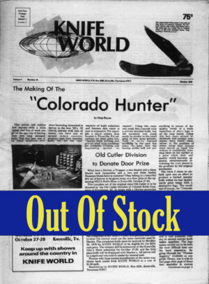 Knife World October 1978 Issue (Hard Copy)