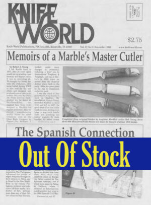 Knife World November 2001 Issue (Hard Copy)
