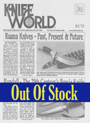 Knife World October 2003 Issue (Hard Copy)